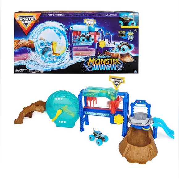 Monster Jam Megalodon Monster Wash 1:64 Monster Truck Playset - NEW IN BOX - Picture 2 of 8